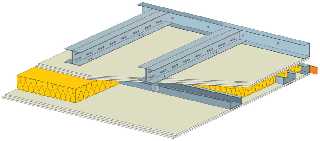Základem je konstrukční sádrokartonová deska RigiStabil